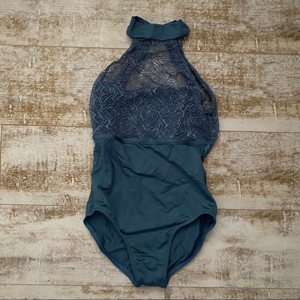 Motionwear blue leotard xs